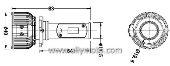 24W LED Headlight 3C 9005